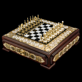 Шахматы из камня "Баталия". Златоуст 53х53 см, фотография 0. Интернет-магазин ЛАВКА ПОДАРКОВ