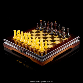 Шахматный ларец с фигурами "Готика", фотография 0. Интернет-магазин ЛАВКА ПОДАРКОВ