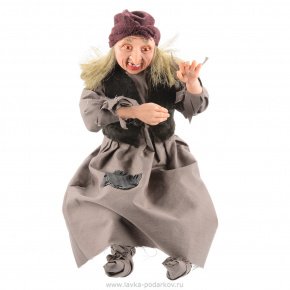 Кукла из полимерной глины "Баба Яга", фотография 0. Интернет-магазин ЛАВКА ПОДАРКОВ