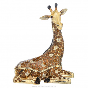 Шкатулка "Большой лежачий жираф". Традиции Фаберже, фотография 0. Интернет-магазин ЛАВКА ПОДАРКОВ