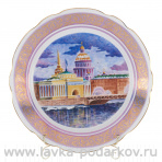 Тарелка сувенирная "Санкт Петербург. Вид с Невы"