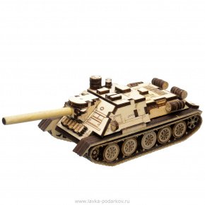Модель танка, сборная, фанера, фотография 0. Интернет-магазин ЛАВКА ПОДАРКОВ