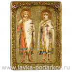 Икона "Святой благоверный князь Борис" 15 х 20 см