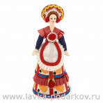 Фарфоровая кукла-шкатулка ручной работы "Дымка"