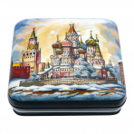 Шкатулка-раковина с художественной росписью "Москва"