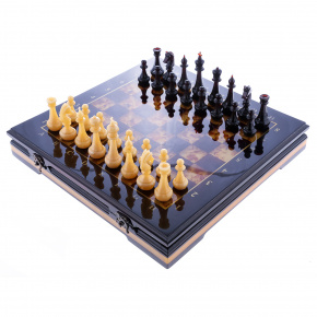 Шахматы янтарные "Европа" 42х42 см, фотография 0. Интернет-магазин ЛАВКА ПОДАРКОВ