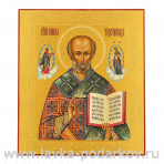 Икона на сусальном золоте "Николай Чудотворец" 27 х 31 см