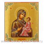 Икона на сусальном золоте "Божья Матерь Тихвинская" 27 х 31 см