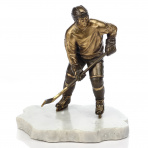 Бронзовая статуэтка "Хоккеист"