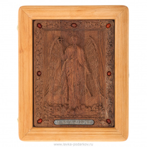 Икона в киоте "Ангел-хранитель" 26х21 см, фотография 0. Интернет-магазин ЛАВКА ПОДАРКОВ