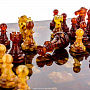 Шахматы с инкрустацией из янтаря и янтарными фигурами "Камелот", фотография 18. Интернет-магазин ЛАВКА ПОДАРКОВ