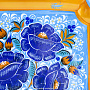 Тарелка с росписью "Цветы". Хохлома, фотография 3. Интернет-магазин ЛАВКА ПОДАРКОВ