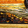 Картина янтарная "Корабль-парусник" 60х80 см, фотография 6. Интернет-магазин ЛАВКА ПОДАРКОВ