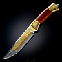 Нож сувенирный "Схватка в лесу" Златоуст, фотография 2. Интернет-магазин ЛАВКА ПОДАРКОВ