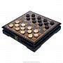 Шахматы-шашки с фигурами из янтаря "Амбассадор" 32х32 см, фотография 2. Интернет-магазин ЛАВКА ПОДАРКОВ