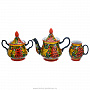 Чайный сервиз на 6 персон "Рябинка". Хохлома, фотография 3. Интернет-магазин ЛАВКА ПОДАРКОВ