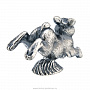 Статуэтка "Кролик". Серебро 925*, фотография 3. Интернет-магазин ЛАВКА ПОДАРКОВ