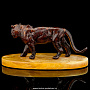 Скульптура из янтаря "Тигр (малый)", фотография 3. Интернет-магазин ЛАВКА ПОДАРКОВ