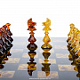 Шахматы с инкрустацией и фигурами из янтаря "Жемчужина Африки" 42х42 см, фотография 5. Интернет-магазин ЛАВКА ПОДАРКОВ