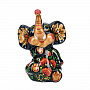 Керамическая статуэтка "Слоненок". Хохлома, фотография 2. Интернет-магазин ЛАВКА ПОДАРКОВ