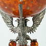 Шкатулка-часы с янтарём "Яйцо", фотография 5. Интернет-магазин ЛАВКА ПОДАРКОВ
