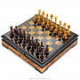 Шахматы с инкрустацией из янтаря и янтарными фигурами "Африка", фотография 8. Интернет-магазин ЛАВКА ПОДАРКОВ