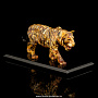 Скульптура из янтаря "Желтый тигр", фотография 2. Интернет-магазин ЛАВКА ПОДАРКОВ