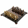 Шахматы из камня "Нефтяники" 40х40 см, фотография 1. Интернет-магазин ЛАВКА ПОДАРКОВ