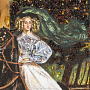 Картина янтарная "Всадница" 60х80 см, фотография 4. Интернет-магазин ЛАВКА ПОДАРКОВ