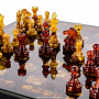 Шахматы с инкрустацией из янтаря и янтарными фигурами "Камелот", фотография 11. Интернет-магазин ЛАВКА ПОДАРКОВ