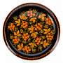 Деревянное панно-тарелка с росписью. Хохлома 55х55 см, фотография 1. Интернет-магазин ЛАВКА ПОДАРКОВ