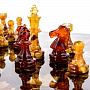 Шахматы с инкрустацией из янтаря и янтарными фигурами "Камелот", фотография 13. Интернет-магазин ЛАВКА ПОДАРКОВ