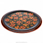 Деревянное панно-тарелка с росписью. Хохлома 55х55 см, фотография 3. Интернет-магазин ЛАВКА ПОДАРКОВ