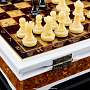 Шахматы в ларце с янтарными фигурами "Кристалл", фотография 5. Интернет-магазин ЛАВКА ПОДАРКОВ