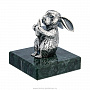 Статуэтка "Кролик с морковкой". Серебро 925*, фотография 1. Интернет-магазин ЛАВКА ПОДАРКОВ