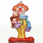 Скульптура "Клоун с мартышкой" Гжель, фотография 1. Интернет-магазин ЛАВКА ПОДАРКОВ