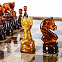 Шахматы с полем из камня и фигурами из янтаря, фотография 4. Интернет-магазин ЛАВКА ПОДАРКОВ