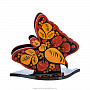 Салфетница "Бабочка". Хохлома, фотография 1. Интернет-магазин ЛАВКА ПОДАРКОВ