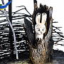 Резьба по дереву. Скульптура "Охотник с зайцем и собакой", фотография 5. Интернет-магазин ЛАВКА ПОДАРКОВ