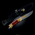 Нож сувенирный "Схватка в лесу" Златоуст