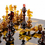 Шахматы с инкрустацией из янтаря и янтарными фигурами "Африка", фотография 13. Интернет-магазин ЛАВКА ПОДАРКОВ