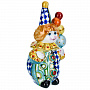 Статуэтка "Клоун с шарами". Гжель в цвете, фотография 2. Интернет-магазин ЛАВКА ПОДАРКОВ