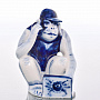 Скульптура "Обезьяна с ноутбуком" Гжель, фотография 1. Интернет-магазин ЛАВКА ПОДАРКОВ