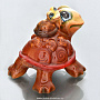 Скульптура "Черепаха и черепашонок" Гжель, фотография 2. Интернет-магазин ЛАВКА ПОДАРКОВ