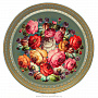 Поднос с авторской росписью "Цветы" 44х44 см, фотография 1. Интернет-магазин ЛАВКА ПОДАРКОВ