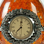 Шкатулка-часы с янтарём "Яйцо", фотография 3. Интернет-магазин ЛАВКА ПОДАРКОВ