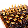 Шахматы с инкрустацией из янтаря и янтарными фигурами "Дебют", фотография 3. Интернет-магазин ЛАВКА ПОДАРКОВ