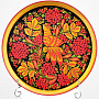 Сувенирная тарелка "Хохлома", фотография 1. Интернет-магазин ЛАВКА ПОДАРКОВ