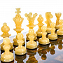 Шахматный ларец с инкрустацией и фигурами из янтаря "Сенатор", фотография 3. Интернет-магазин ЛАВКА ПОДАРКОВ