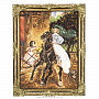 Картина янтарная "Всадница" 60х80 см, фотография 1. Интернет-магазин ЛАВКА ПОДАРКОВ